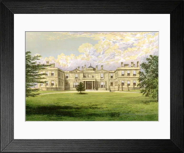 Framed Print : Swithland Hall, Leicestershire, home of the Earl of Lanesborough, c1880 Framed Print : Swithland Hall, Leicestershire, home of the Earl of Lanesborough, c1880