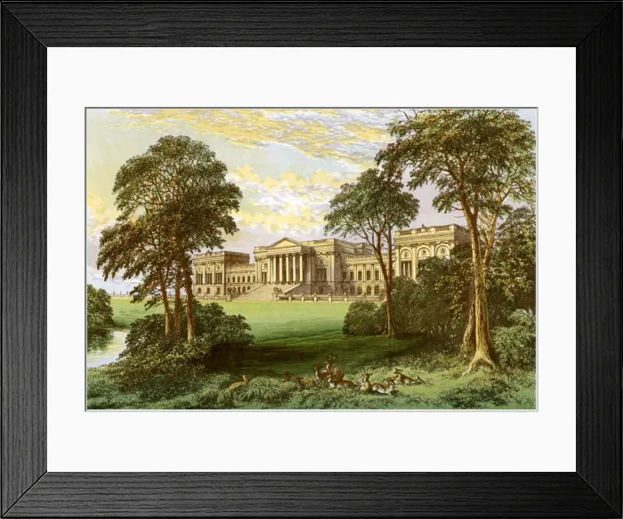 Framed Print : Stowe Park, Buckinghamshiere, home of the Duke and Marquis of Buckingham and Chandos, c1880 Framed Print : Stowe Park, Buckinghamshiere, home of the Duke and Marquis of Buckingham and Chandos, c1880