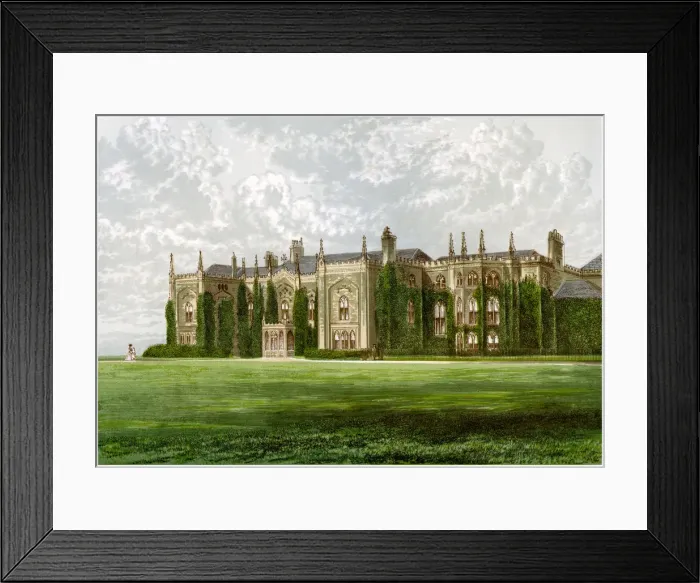 Framed Print : Combermere Abbey, Shropshire, home of Viscount Combermere, c1880 Framed Print : Combermere Abbey, Shropshire, home of Viscount Combermere, c1880