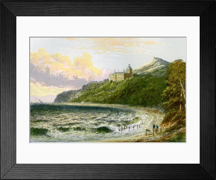 Framed Print : Dunrobin Castle, Sutherland, Scotland, home of the Duke of Sutherland, c1880 Framed Print : Dunrobin Castle, Sutherland, Scotland, home of the Duke of Sutherland, c1880