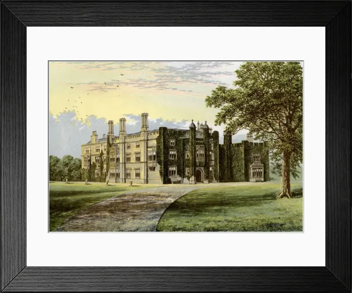 Framed Print : Drakelowe Hall, Derbyshire, home of Baronet Gresley, c1880 Framed Print : Drakelowe Hall, Derbyshire, home of Baronet Gresley, c1880