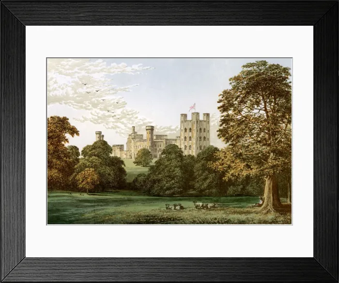 Framed Print : Penrhyn Castle, Caernarvonshire, Wales, home of Lord Penrhyn, c1880 Framed Print : Penrhyn Castle, Caernarvonshire, Wales, home of Lord Penrhyn, c1880