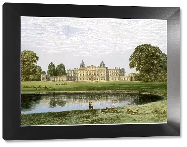 Badminton House, Gloucestershire, home of the Duke of Beaufort, c1880