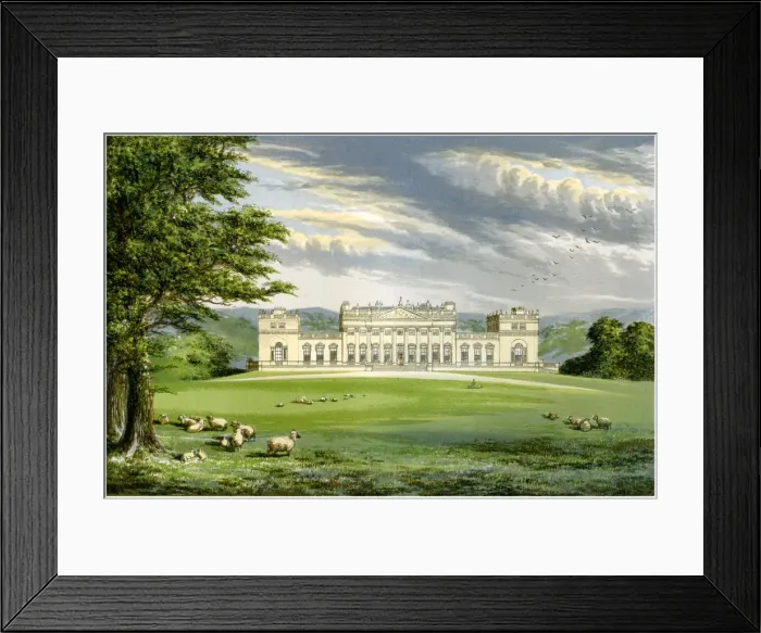 Framed Print : Harewood House, Yorkshire, home of the Earl of Harewood, c1880 Framed Print : Harewood House, Yorkshire, home of the Earl of Harewood, c1880