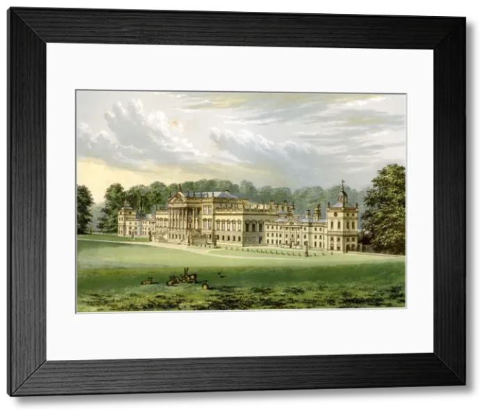 Framed Print : Wentworth Woodhouse, Yorkshire, home of Earl Fitzwilliam, c1880 Framed Print : Wentworth Woodhouse, Yorkshire, home of Earl Fitzwilliam, c1880