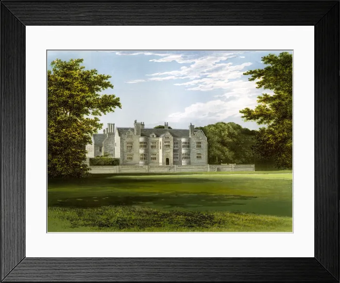Framed Print : Glynde Place, Sussex, home of Viscount Hampden, c1880 Framed Print : Glynde Place, Sussex, home of Viscount Hampden, c1880