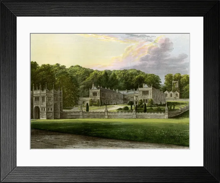 Framed Print : Lanhydrock, Cornwall, home of Lord Robartes, c1880 Framed Print : Lanhydrock, Cornwall, home of Lord Robartes, c1880