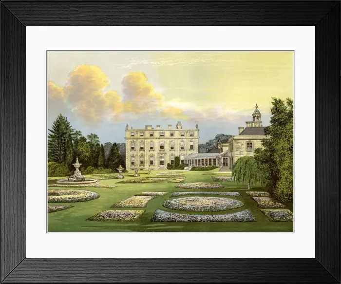 Framed Print : Dytchley House, Oxfordshire, home of Viscount Dillon, c1880