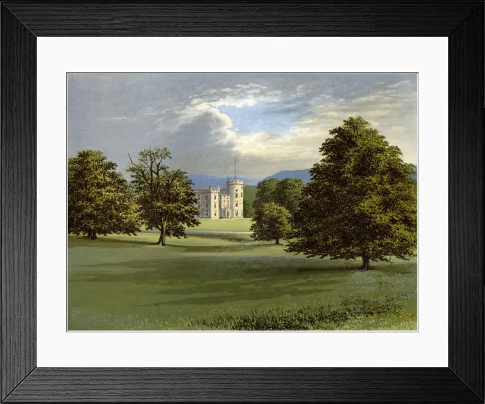 Framed Print : Castle Forbes, Aberdeenshire, Scotland, home of Lord Forbes, c1880 Framed Print : Castle Forbes, Aberdeenshire, Scotland, home of Lord Forbes, c1880