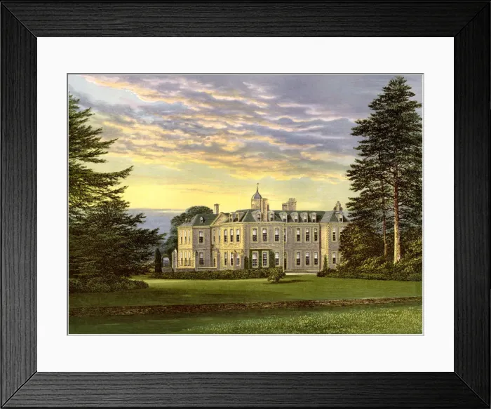 Framed Print : Hanbury Hall, Worcestershire, home of the Vernon family, c1880 Framed Print : Hanbury Hall, Worcestershire, home of the Vernon family, c1880