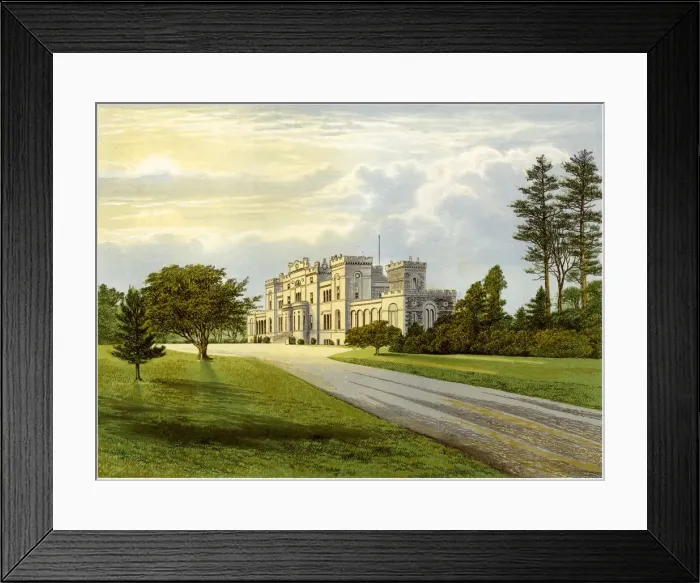 Framed Print : Rossie Castle, Forfarshire, Scotland, home of the Macdonald family, c1880 Framed Print : Rossie Castle, Forfarshire, Scotland, home of the Macdonald family, c1880