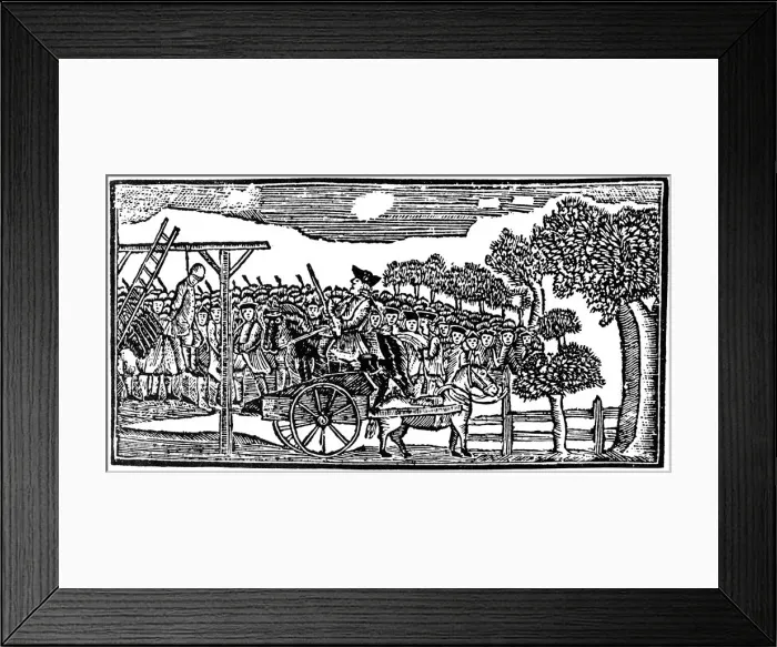 Framed Print : The execution at Lechmere Point, Cambridge, Massachusetts, 18th century (1954) Framed Print : The execution at Lechmere Point, Cambridge, Massachusetts, 18th century (1954)