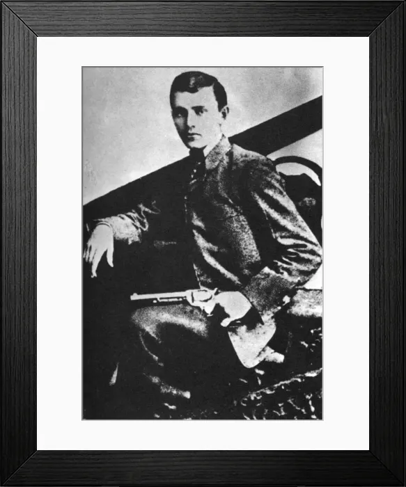 Framed Print : Robert Ford, the killer of the outlaw Jesse James, c1880s (1954) Framed Print : Robert Ford, the killer of the outlaw Jesse James, c1880s (1954)