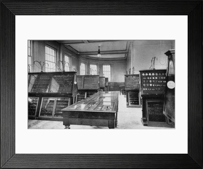 Framed Print : The Museum, the Royal Mint, Tower Hill, London, early 20th century Framed Print : The Museum, the Royal Mint, Tower Hill, London, early 20th century
