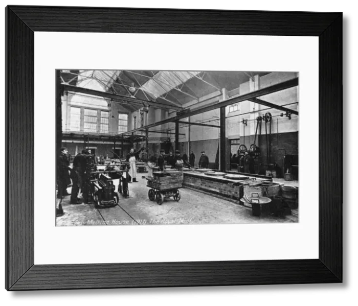 Framed Print : Silver Melting House, the Royal Mint, Tower Hill, London, 1911 Framed Print : Silver Melting House, the Royal Mint, Tower Hill, London, 1911