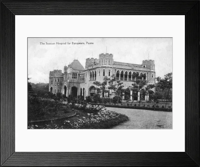 Framed Print : The Sassoon Hospital for Europeans, Pune (Poona), India, early 20th century Framed Print : The Sassoon Hospital for Europeans, Pune (Poona), India, early 20th century