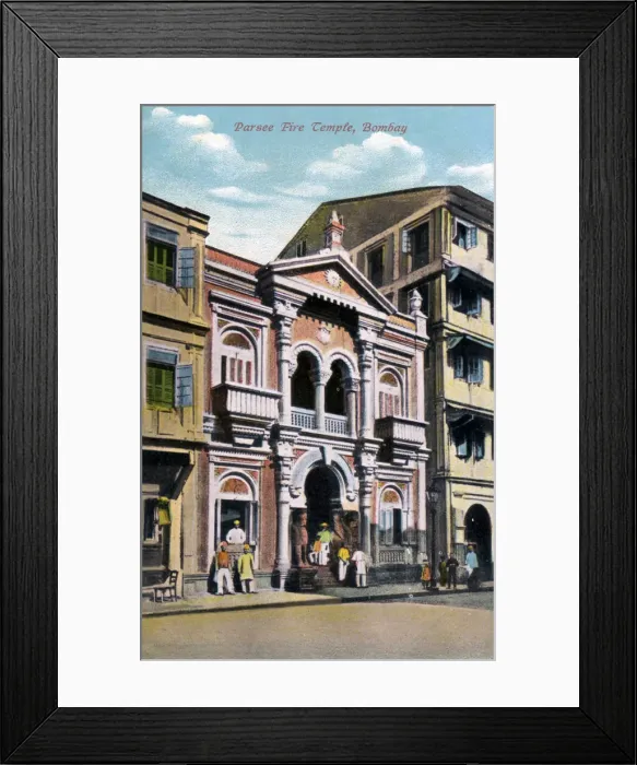 Framed Print : Parsee Fire Temple, Bombay, India, early 20th century Framed Print : Parsee Fire Temple, Bombay, India, early 20th century