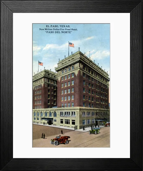 Framed Print : Paso del Norte Hotel, El Paso, Texas, USA, c1916 Framed Print : Paso del Norte Hotel, El Paso, Texas, USA, c1916