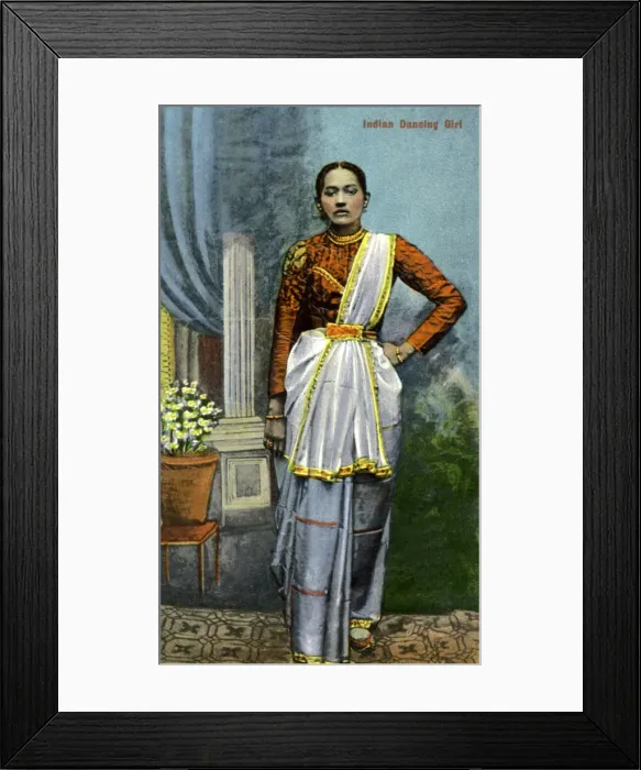 Framed Print : Indian dancing girl, India, early 20th century