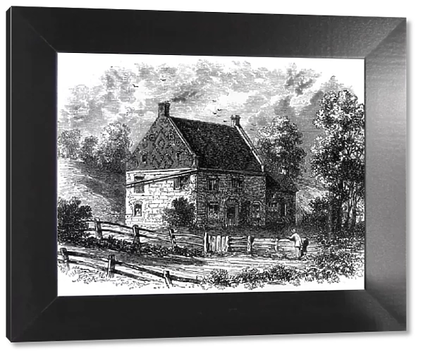 Old Dutch house, Long Island, New York, 18th century (c1880)