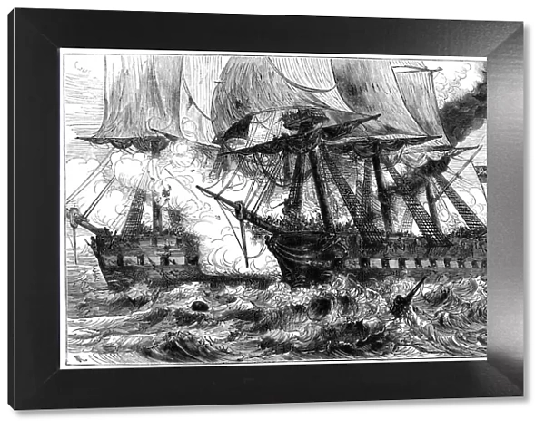 Fight between USS Chesapeake and HMS Shannon, 1813 (c1880)