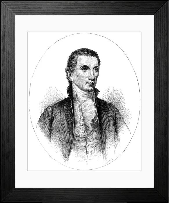 Framed Print : James Monroe, 5th President of the United States, (c1880). Artist: Whymper Framed Print : James Monroe, 5th President of the United States, (c1880). Artist: Whymper