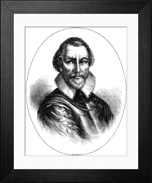 Framed Print : Martin Frobisher, 16th century English navigator, c1880. Artist: Whymper Framed Print : Martin Frobisher, 16th century English navigator, c1880. Artist: Whymper