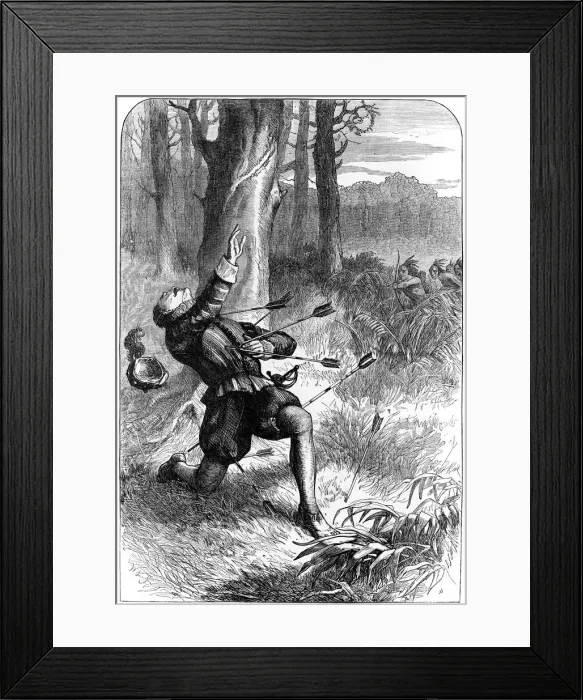 Framed Print : Murder of Whites assistant, c1580s (c1880) Framed Print : Murder of Whites assistant, c1580s (c1880)