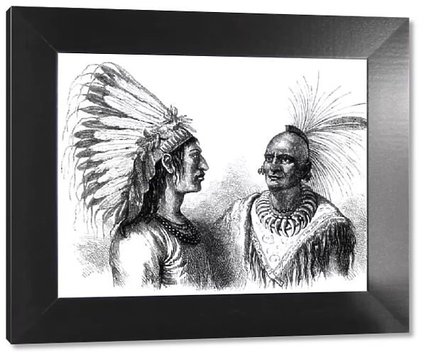 Native American warriors, c1880