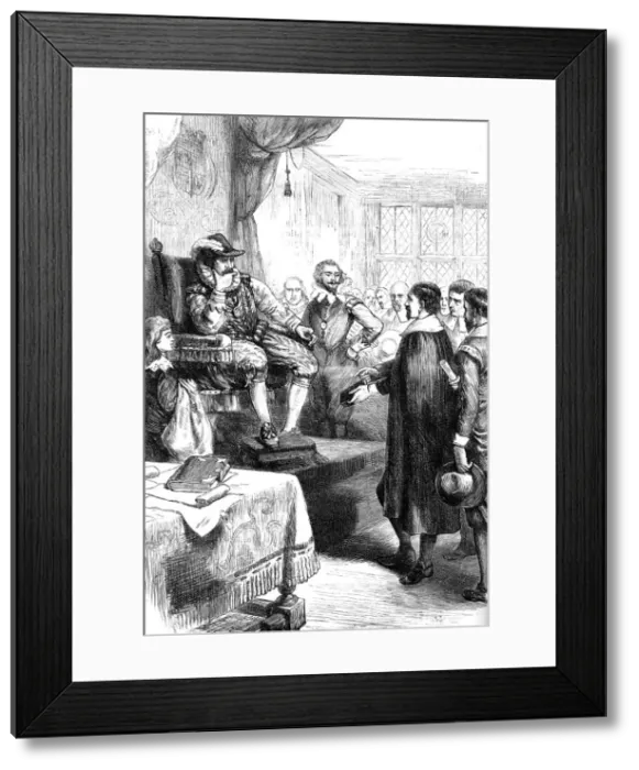 Framed Print : Puritans before James I, 17th century (c1880) Framed Print : Puritans before James I, 17th century (c1880)