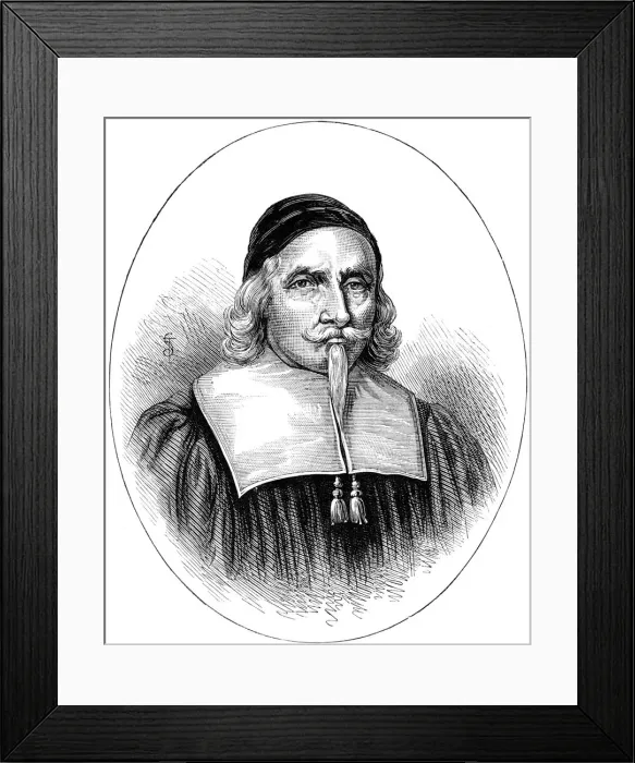 Framed Print : John Endecott, 17th century English colonial governor, magistrate and soldier in America, c1880 Framed Print : John Endecott, 17th century English colonial governor, magistrate and soldier in America, c1880