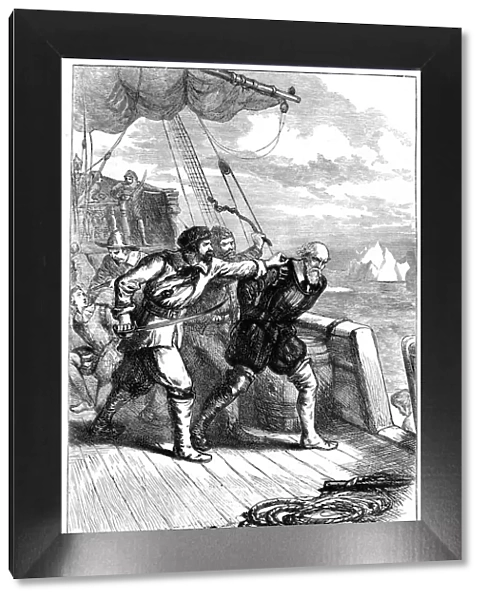Mutiny on Henry Hudsons ship, 1611 (c1880)
