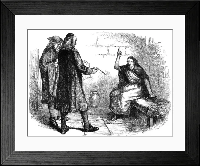 Framed Print : Martha Corey and her prosecutors, Salem, Massachusetts, c1692 (c1880) Framed Print : Martha Corey and her prosecutors, Salem, Massachusetts, c1692 (c1880)