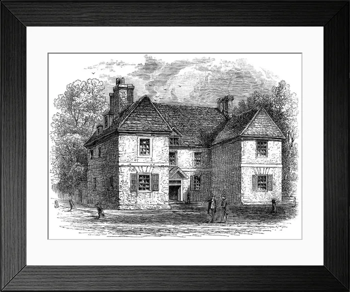 Framed Print : William Penns House, Philadelphia, Pennsylvania, late 17th-early 18th century (c1880). Artist: Whymper Framed Print : William Penns House, Philadelphia, Pennsylvania, late 17th-early 18th century (c1880). Artist: Whymper