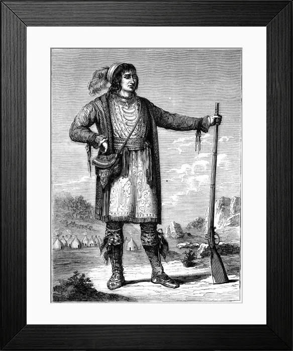 Framed Print : Osceola, Chief of the Seminoles, c1837 (c1880) Framed Print : Osceola, Chief of the Seminoles, c1837 (c1880)