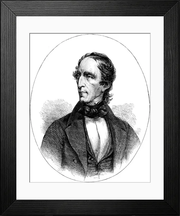 Framed Print : John Tyler, tenth President of the United States, (c1880) Framed Print : John Tyler, tenth President of the United States, (c1880)