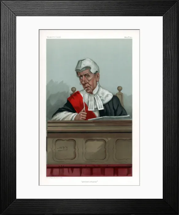 Framed Print : Ermined Urbanity, 1904. Artist: Spy Framed Print : Ermined Urbanity, 1904. Artist: Spy