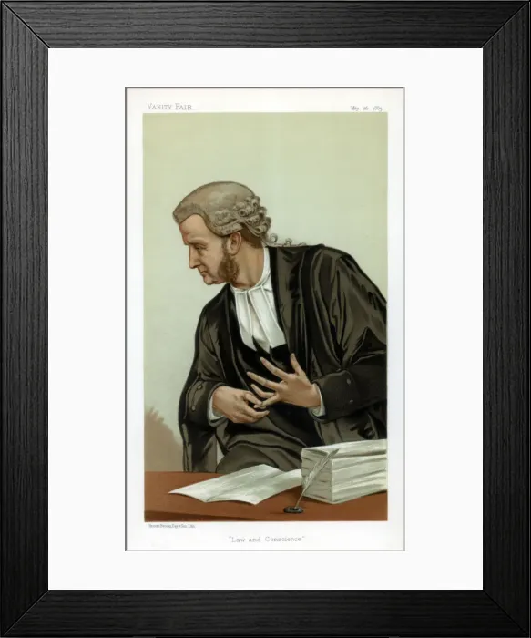 Framed Print : Law and Conscience, 1883. Artist: Verheyden Framed Print : Law and Conscience, 1883. Artist: Verheyden