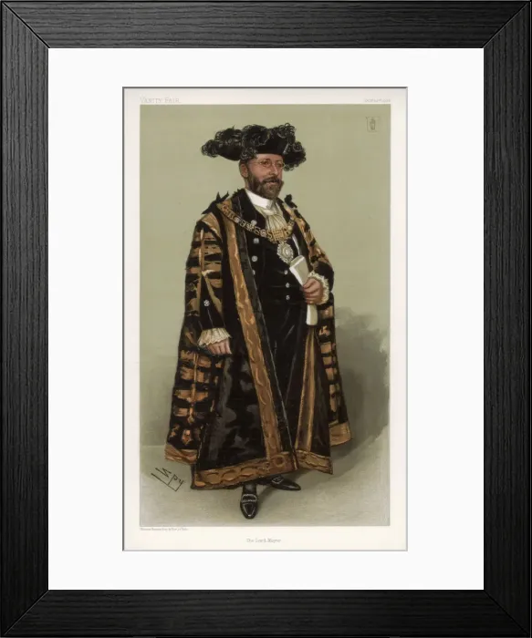Framed Print : The Lord Mayor, 1902. Artist: Spy Framed Print : The Lord Mayor, 1902. Artist: Spy