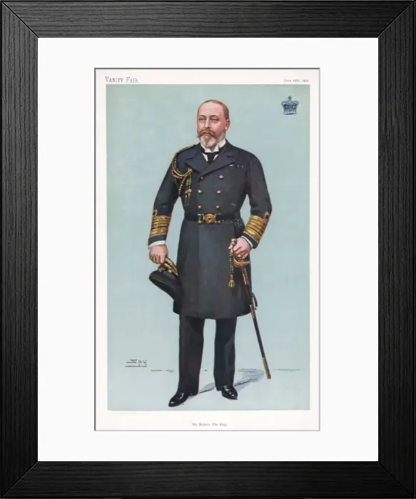 Framed Print : His Majesty the King, 1902. Artist: Spy Framed Print : His Majesty the King, 1902. Artist: Spy