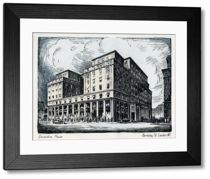 Framed Print : Devonshire House, Berkeley Street, London, c1910-1929(?) Framed Print : Devonshire House, Berkeley Street, London, c1910-1929(?)