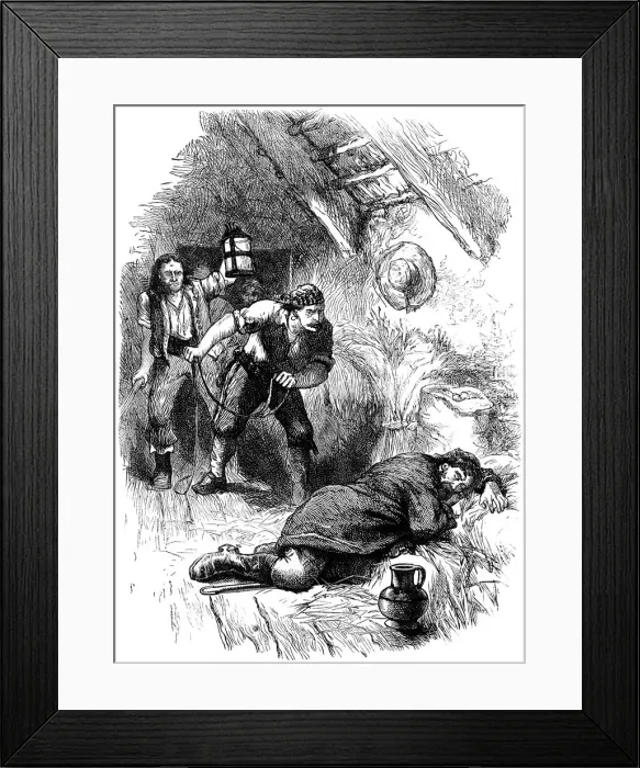 Framed Print : Seizure of Lopez, (c1880) Framed Print : Seizure of Lopez, (c1880)