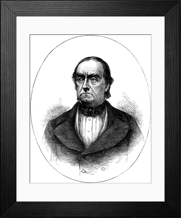 Framed Print : Lewis Cass, American soldier, statesman and historian, (c1880) Framed Print : Lewis Cass, American soldier, statesman and historian, (c1880)