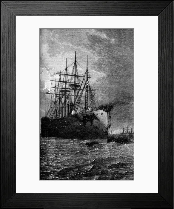 Framed Print : Picking up the Atlantic cable, 1866 (c1880) Framed Print : Picking up the Atlantic cable, 1866 (c1880)