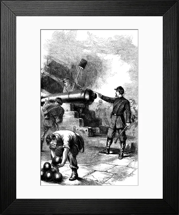 Framed Print : Defence of Fort Sumter, South Carolina, 1861 (c1880) Framed Print : Defence of Fort Sumter, South Carolina, 1861 (c1880)