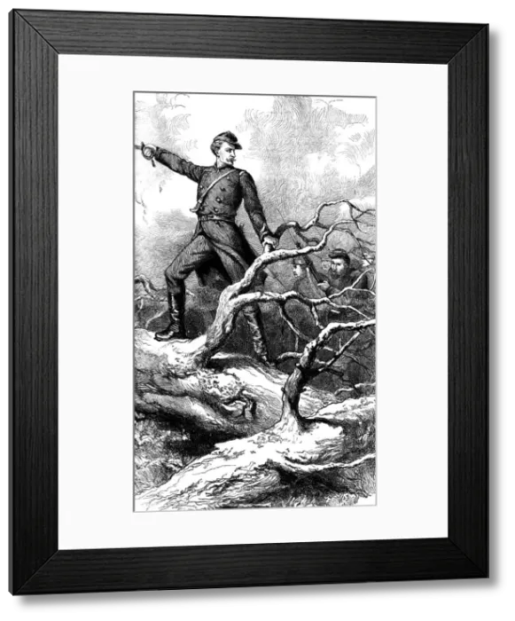 Framed Print : Major Theodore Winthrop at Big Bethel, Virginia, 1861 (c1880) Framed Print : Major Theodore Winthrop at Big Bethel, Virginia, 1861 (c1880)