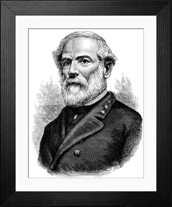 Framed Print : Robert E Lee, Confederate general of the American Civil War, (c1880)