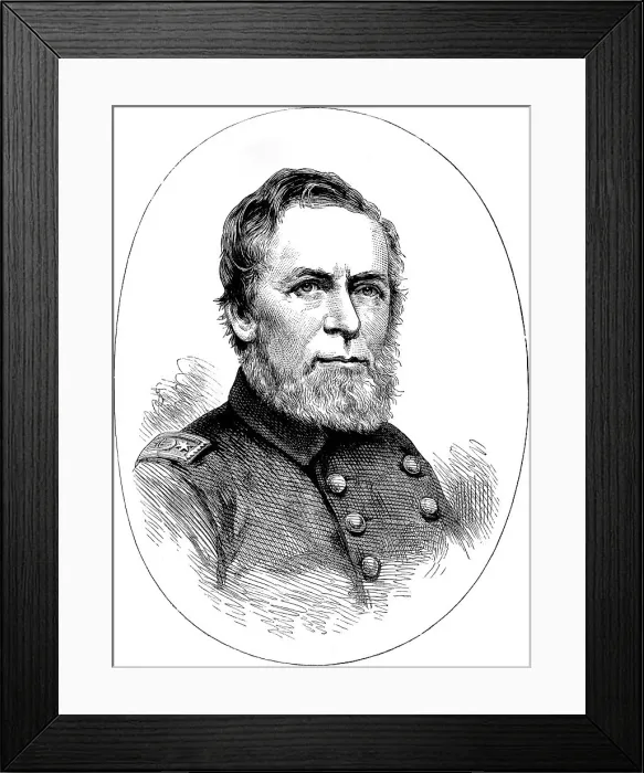 Framed Print : Commodore AH Foote, Union naval officer of the American Civil War, (c1880) Framed Print : Commodore AH Foote, Union naval officer of the American Civil War, (c1880)