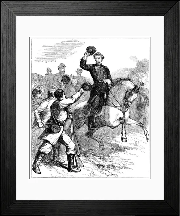 Framed Print : Arrival of General McClellan at Williamsburg, Virginia, 1862 (c1880) Framed Print : Arrival of General McClellan at Williamsburg, Virginia, 1862 (c1880)
