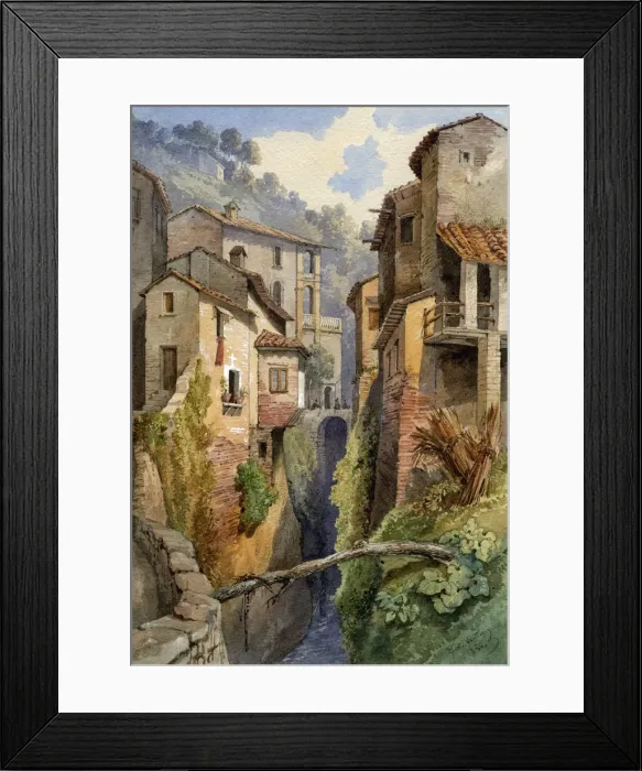 Framed Print : Lucca, Tuscany, Italy, 1850(?). Artist: Gustavo Witting Framed Print : Lucca, Tuscany, Italy, 1850(?). Artist: Gustavo Witting